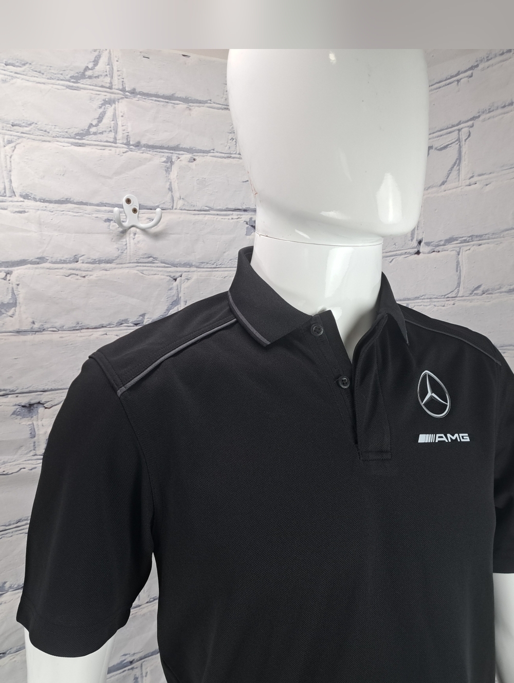 Mercedes Benz Men's Polo Shirt Logo AMG Promotional Hex Dry Stormtech golf Small - Picture 12 of 14